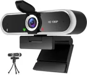 Webcam 1080P Tripod for Laptop PC Desktop for Live Streaming Video Call