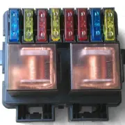 Car Relay Fuse Box Holder Block 2 Way Circuit 8 Fuse Blade Terminal Adapter Kit (for: Fiat)
