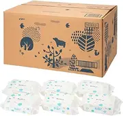 Pigeon Butt Nap Soft Thick Finish, 99% Pure Water, 2560 Sheets (80 Sheets x 32 Packs) [Case Item]