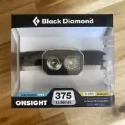 Black Diamond Onsight 375 Lumens LED Headlamp - Aluminum White Submersible IP67