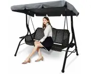 Swing Chair Canopy Replacement, Garden Swing Chair Canopy Cover, Waterproof Windproof UV Heavy Duty Tear Resistant Garden Hammock Canopy Cover,