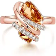 [Leafael] Wish Stone Women's Adjustable Open Ring Made with Swarovski Crystals Gifts for Women