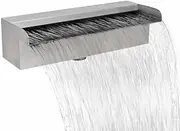 VRAXO Rectangular Waterfall Pool Fountain Stainless Steel 30 cm -1.4KG,41665