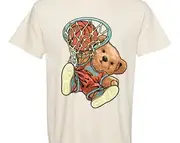 Teddy Bear Basketball Plush Toy T-Shirt