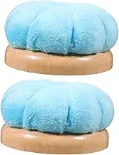 ARTIBETTER 2Pcs Adorable Pumpkin Pin Cushions Creative Sewing Needle Organizer with Stable Crossstitch Base Soft for DIY Crafts and Needlework