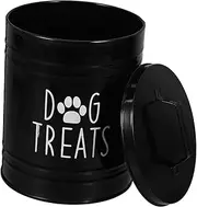 SECFOU Dog Food Storage Tank Dog Treat Storage Pet Treat Container Black