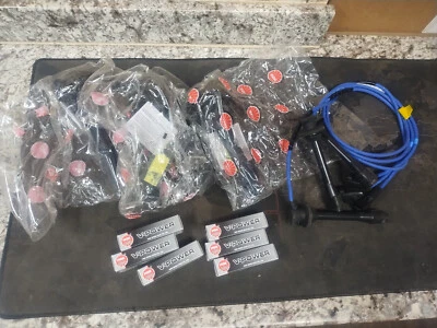 3 NGK COP Ignition Coils / 6 NGK Spark Plugs / NGK Plug Wires For Toyota 3.4 V6 (for: Toyota)