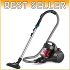 Compact Whirlwind Canister Vacuum Cleaner - 3 Settings for Hard Floors & Carpet