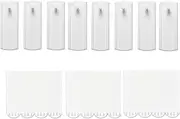 Roczential Large Canvas Hangers, Damage Free Picture Hanging Hooks Heavy Duty, Wall Hangers Without Nails, for Bathroom Kitchen Home Door Closet, White (Hook Narrow, 20)