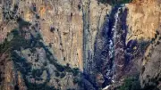Landscape mountains cliff waterfall Custom Gaming Mat Desk