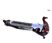 Mayuri Style Taus – Handcrafted Peacock Design Indian Bowed Instrument