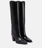 [Jimmy Choo] Jimmy Choo Cece 80 leather knee-high boots AU 4 black
