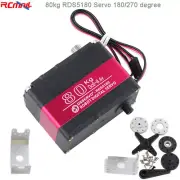 RDS5180 Digital RC Servo Motor 80kg + Bracket Holder for Arduino Smart Car Robot