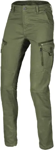 Macna Takar Ladies Motorcycle Textile Pants, green, Size 26 for Women