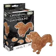 Dachshund 3D Crystal Puzzle 41 Interlocking Pieces Fun Brain Teaser for Adults