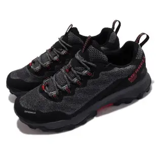 Merrell 登山鞋 Speed Strike GTX 灰 紅 男鞋 防水 戶外 郊山 ML066855