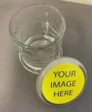 CUSTOM CREATE YOUR OWN IMAGE ODORLESS AIR TIGHT MEDICAL GLASS JAR CONTAINER
