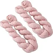 Fonowx 2 Pieces Cheesecloth Table Runner Wedding Backdrop 10ft Long Arbor Drapery for Home Event , Pink
