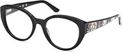 [GUESS] GU50127 001 Shiny Black 53/19/140 Women's Glasses, 001 Shiny Black, 53/19/140