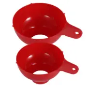 2 Pcs Large Diameter Funnel Multifunctional Canning Jar Food Grade