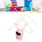 (Pink)Flying Spaceman Toy For Kids Dual Rechargeable Outdoor Induct EC