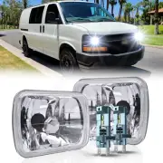 Pair For Chevy Express Cargo Van 1500 2500 3500 7x6 5x7 LED Headlights Hi&Lo DOT (for: Peugeot)