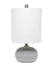 Lalia Home Concrete Thumbprint Table Lamp