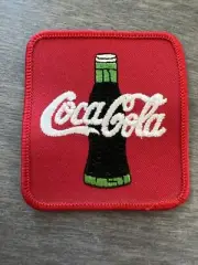 Coca Cola Embroiled Patch , Coke Drink Advertising Square patch