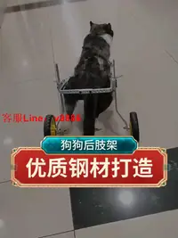 在飛比找樂天市場購物網優惠-【超多款式咨詢客服】中大型狗輪椅推車金毛后肢殘疾無力寵物助力