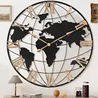 36 Inch Extra Giant Oversized Black Metal Wall Clock,Large Modern Decorative Sil