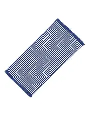 [Lazy Dayz] Rectangular Quick Dry Beach Towel with Tassel in Blue