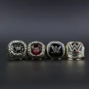 WWE World Wrestling Hall Of Fame Championship 4 Ring Sets inc display box
