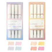 Glitter Highlighter (various designs) / Set 8 Pcs - Orange & Pink & Tangerine - One Size