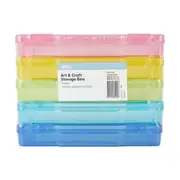 5 Pack Art and Craft Storage Bins