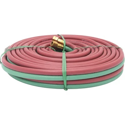 Lincoln Electric Twin-Line Oxyacetylene Gas Welding Hose, 1/4in. x 50ft.,