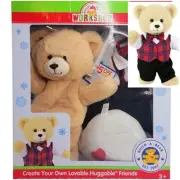 Build A Bear Workshop 14" Teddy With Bow Tie Plush Set Build Your Own