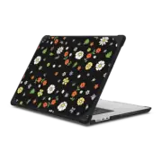 MacBook Air 15-inch (M2 - M4) Bounce Case Flower Power Black Macbook Case by Martina Martian