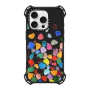 iPhone 16 Pro Bounce Case MagSafe Compatible Rainbow Pebbles