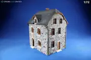 Drums and Crates 1/72 Stone House #2 in Belgian Ardennes Area