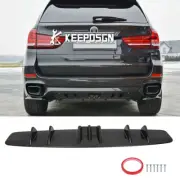 33" Rear Bumper Diffuser Splitter Spoiler 7-Fins Gloss Black For X5 F15 M-Pack (for: BMW)