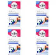 160pc Veet Wax Strips + 4 Perfect Finish Wipes w/ A Touch of Almond Oil