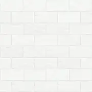 Shaw CS01W Geoscape - 3" x 6" Rectangle Subway Mosaic Wall Tile - - White