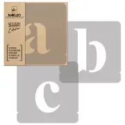 Lettering Plastic Stencil /250mm/ Times Roman Small Alphabet / Letters & Numbers