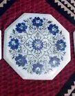 2' White Marble Octagon Coffee Side Corner Centre Table Top Mosaic Work