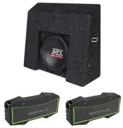 MTX 10" Sub For 2007-16 Chevrolet Silverado/GMC Sierra Crew Cab+(2) TWS Speakers