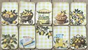 Lemons vintage style junk journal lemon card toppers set of 10