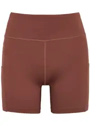 ON Performance Stretch-jersey Shorts - Brown - L (UK14 / L) L (UK14 / L)