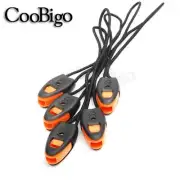Emergency Survival Whistle Outdoor Fishing Lanyard Zipper Pull Cord Ends Lock