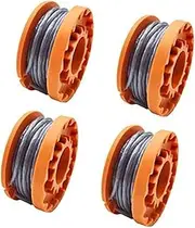 HUVNEXA String Trimmer Spool Line, for Mac Allister MGTP18Li Grass Strimmer, 1.65mm Autofeed Spool and Line Replacement Spools Weed Eater Spools Line (8) Lawn Mower Spool(Black 4)
