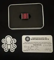 RARE Kraken Golf Black Ano Die Red Wood Dice Ball Marker Released Date 01/06/25